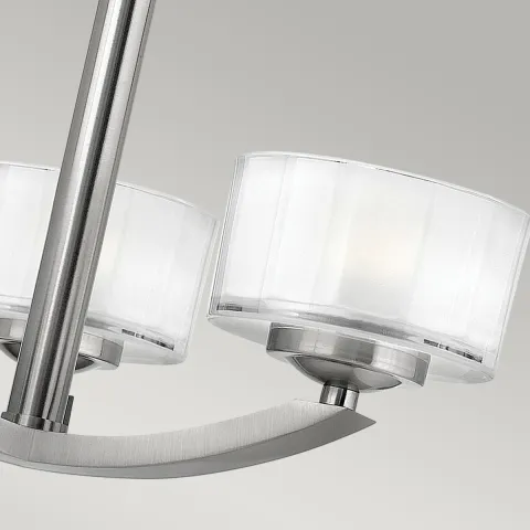 Lustra Plafon Meridian Hinkley de la Elstead G9, Nichel, Hk-Meridian-Sf, UK