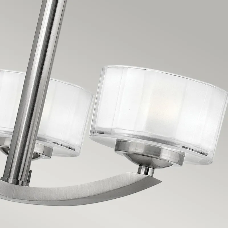 Lustra Plafon Meridian Hinkley de la Elstead G9, Nichel, Hk-Meridian-Sf, UK