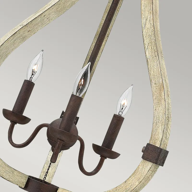 Candelabru Middlefield Hinkley de la Elstead E14, Ruginiu, Hk-Middlefield3, UK