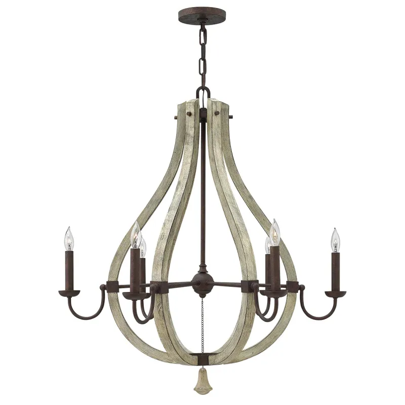 Candelabru Middlefield Hinkley de la Elstead E14, Ruginiu, Hk-Middlefield6, UK