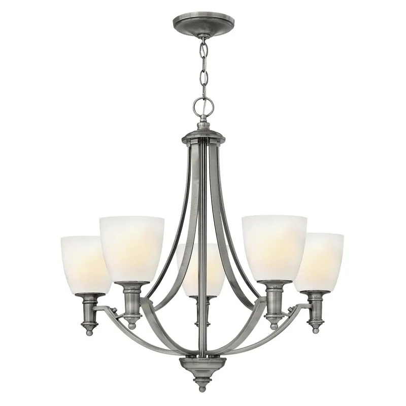 Candelabru Truman Hinkley de la Elstead E27, Nichel, Hk-Truman5, UK