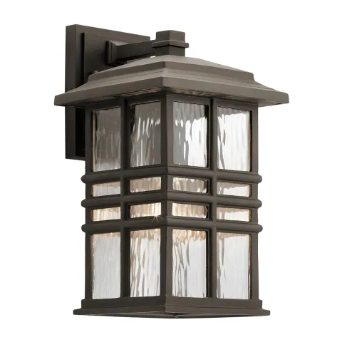 Aplica Exterior Beacon Square Kichler de la Elstead E27, Bronz, Kl-Beacon-Square-M-Oz, UK