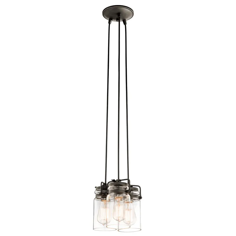 Suspensie Brinley Kichler de la Elstead E27, Bronz, Kl-Brinley3-Oz, UK