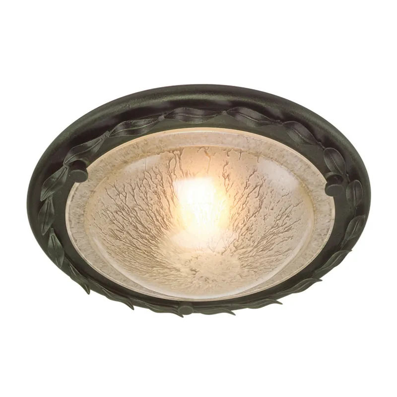 Plafoniera Olivia de la Elstead E27, Auriu, Ov-F-Blk-Gold, UK