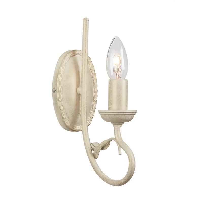 Aplica Olivia de la Elstead E14, Ivory, Ov1-Ivory-Gold, UK