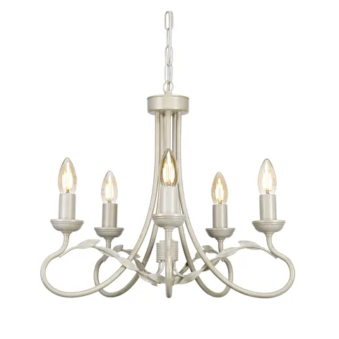 Candelabru Olivia de la Elstead E14, Ivory, Ov5-Ivory-Gold, UK