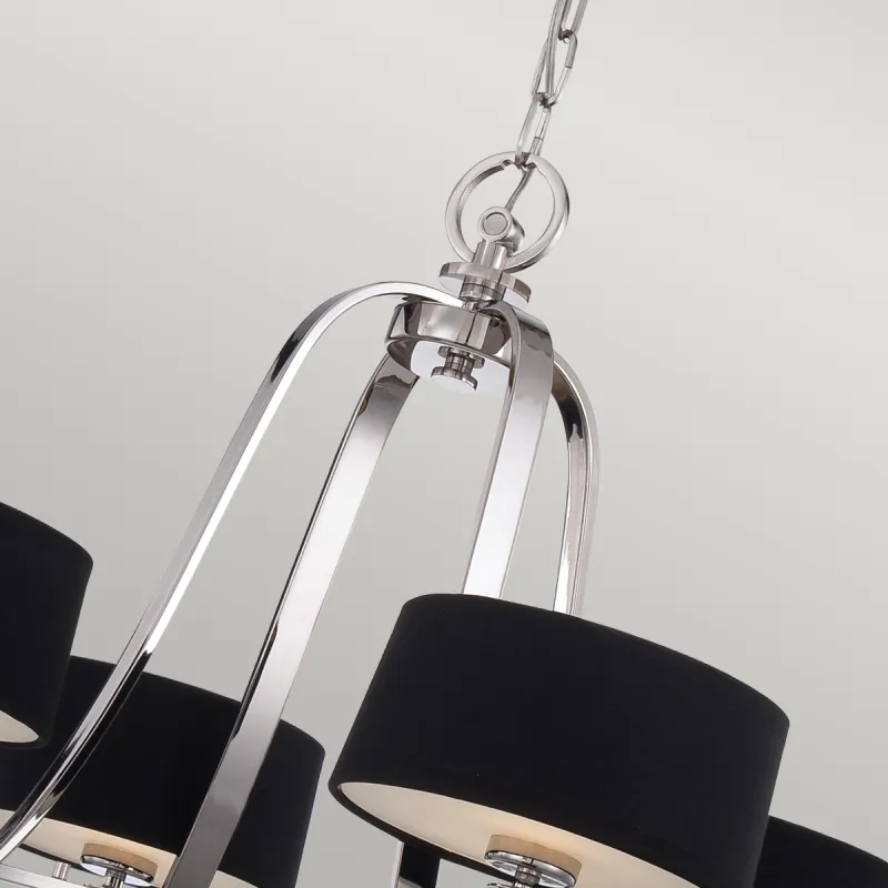 Candelabru Uptown Gotham Quoizel de la Elstead G9, Argintiu, Qz-Gotham4, UK