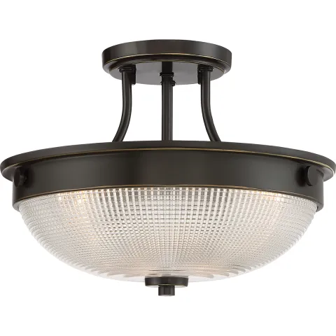 Plafoniera Mantle Quoizel de la Elstead E27, Bronz, Qz-Mantle-Sf-Pn, UK