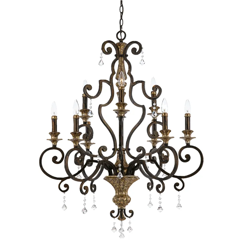 Candelabru Marquette Quoizel de la Elstead E14, Bronz, Qz-Marquette9, UK