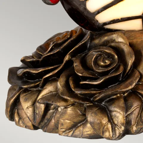 Veioza Tiffany Animal Lamps Quoizel de la Elstead G9, Multicolor, Qz-Obutterfly-Tl, UK