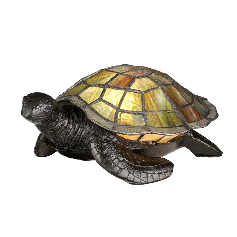 Veioza Tiffany Animal Lamps Quoizel de la Elstead G9, Multicolor, Qz-Sawback-Tl, UK