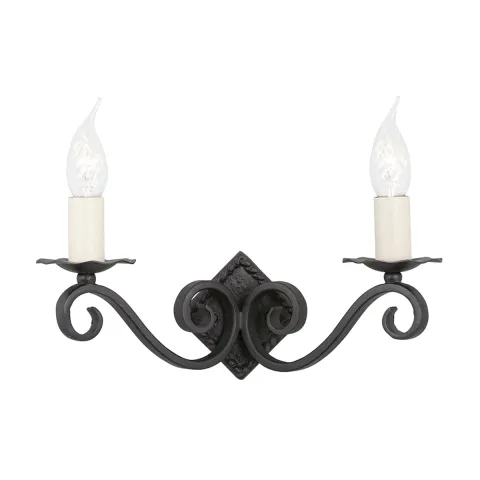 Aplica Rectory de la Elstead E14, Negru, Ry2A-Black, UK