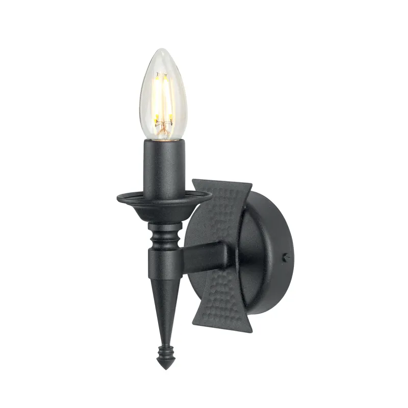 Aplica Saxon de la Elstead E14, Negru, Sax1-Blk, UK