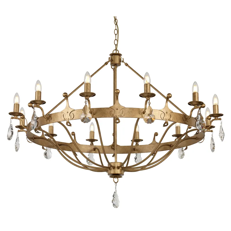 Candelabru Windsor de la Elstead E14, Auriu, Windsor12-Gold, UK