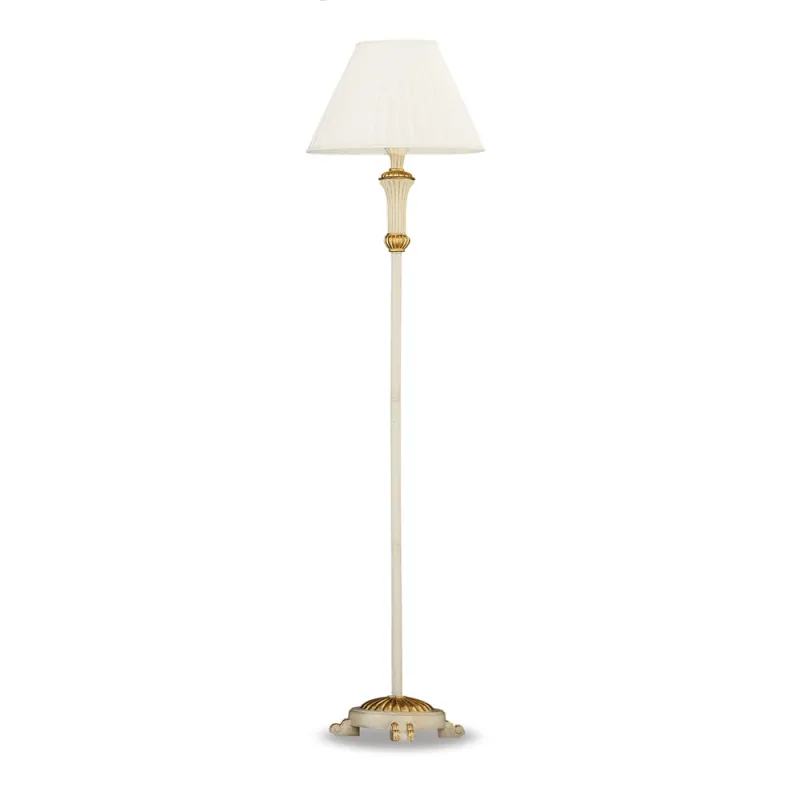 Lampadar Ideal Lux Firenze Pt1 Bianco Antico E27, Auriu, 002880, Italia