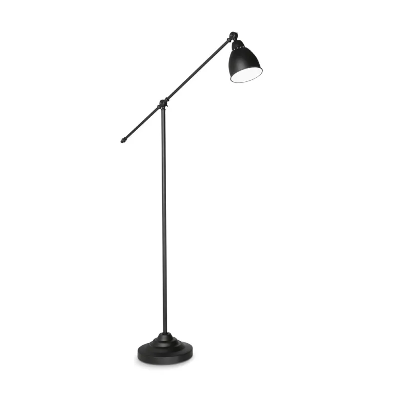 Lampadar Ideal Lux Newton Pt1 Nero E27, Negru, 003528, Italia