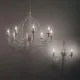 Candelabru Ideal Lux Corte Sp8 Bianco Antico E14, Alb, 005898, Italia