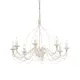 Candelabru Ideal Lux Corte Sp8 Bianco Antico E14, Alb, 005898, Italia