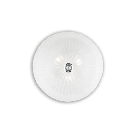 Plafoniera Ideal Lux Shell Pl3 Trasparente E27, Crom, 008608, Italia