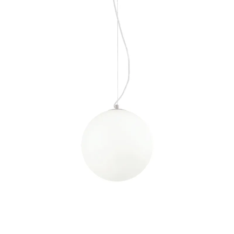 Pendul Ideal Lux Mapa Bianco Sp1 D30 E27, Alb, 009087, Italia