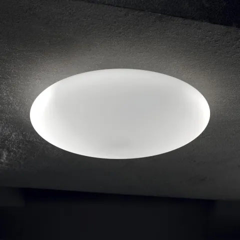 Lustra Plafon Ideal Lux Smarties Pl1 D33  E27, Crom, 009223, Italia
