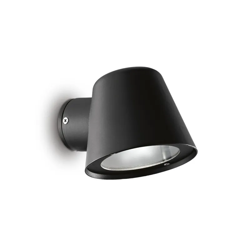 Aplica Exterior Ideal Lux Gas Ap1 Nero Gu10, Negru, 020228, Italia