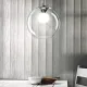Pendul Ideal Lux Nemo Sp1 D30 Trasparente E27, Argintiu, 052809, Italia