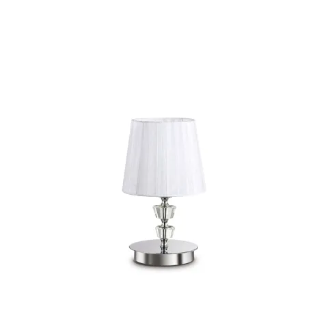 Veioza Ideal Lux Pegaso Tl1 Small Bianco E14, Argintiu, 059266, Italia