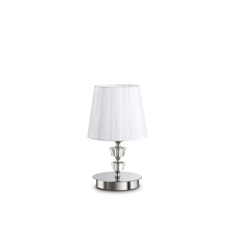 Veioza Ideal Lux Pegaso Tl1 Small Bianco E14, Argintiu, 059266, Italia