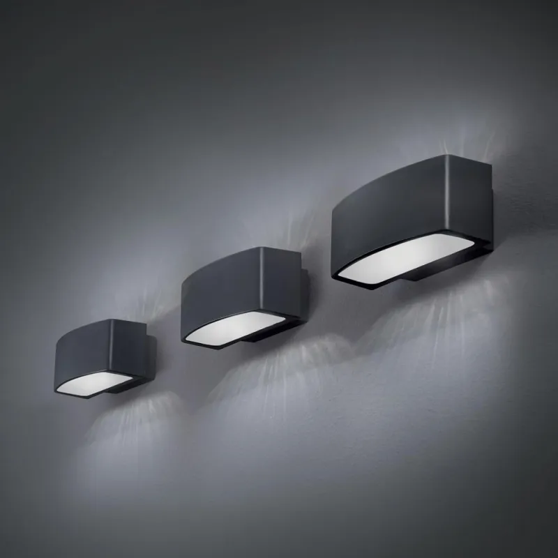 Aplica Exterior Ideal Lux Andromeda Ap1 Antracite E27, Antracit, 061580, Italia