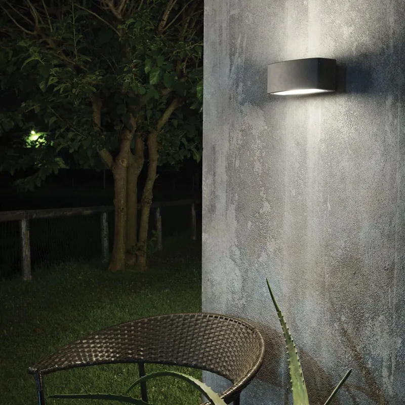 Aplica Exterior Ideal Lux Andromeda Ap1 Antracite E27, Antracit, 061580, Italia