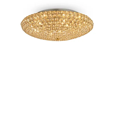 Lustra Plafon Ideal Lux King Pl9 Oro G9, Auriu, 073262, Italia