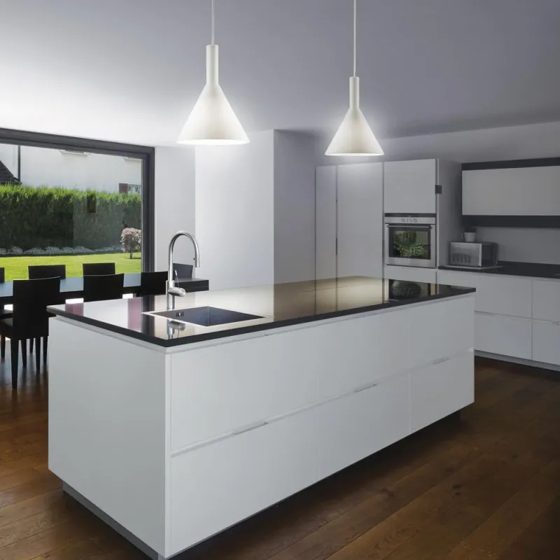 Pendul Ideal Lux Cocktail Sp1 Small Bianco E14, Crom, 074337, Italia