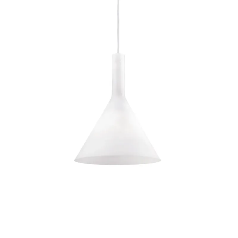 Pendul Ideal Lux Cocktail Sp1 Small Bianco E14, Crom, 074337, Italia