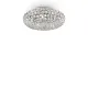 Lustra Plafon Ideal Lux King Pl5 Cromo G9, Argintiu, 075419, Italia