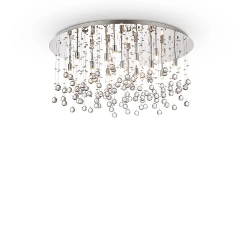 Lustra Plafon Ideal Lux Moonlight Pl15 Cromo G9, Argintiu, 077819, Italia