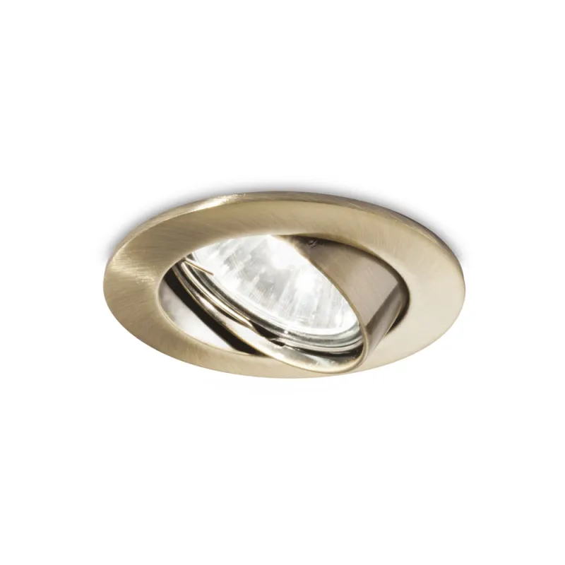 Downlight Standard Ideal Lux Swing Brunito Gu10, Auriu, 083186, Italia