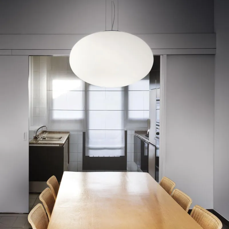 Pendul Ideal Lux Candy Sp1 D40 E27, Nichel, 086736, Italia