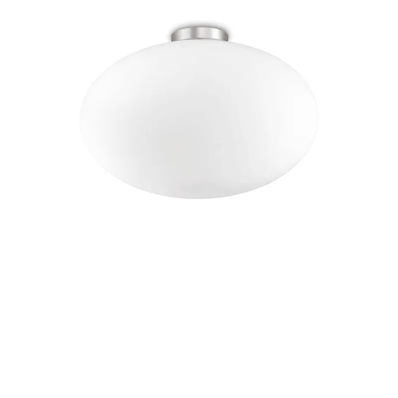 Lustra Plafon Ideal Lux Candy Pl1 D40 E27, Nichel, 086781, Italia