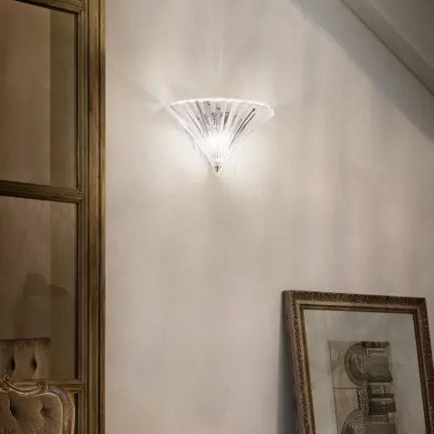 Aplica Ideal Lux Santa Ap1 Big Trasparente E14, Crom, 087368, Italia
