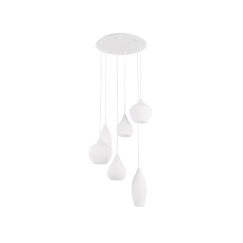 Suspensie Ideal Lux Soft Sp6 Bianco E14, Alb, 087818, Italia