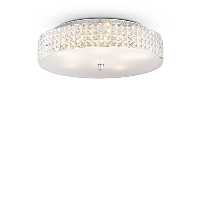 Lustra Plafon Ideal Lux Roma Pl9 G9, Crom, 087863, Italia