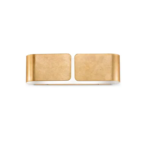 Aplica Ideal Lux Clip Ap2 Small Oro E27, Auriu, 088266, Italia