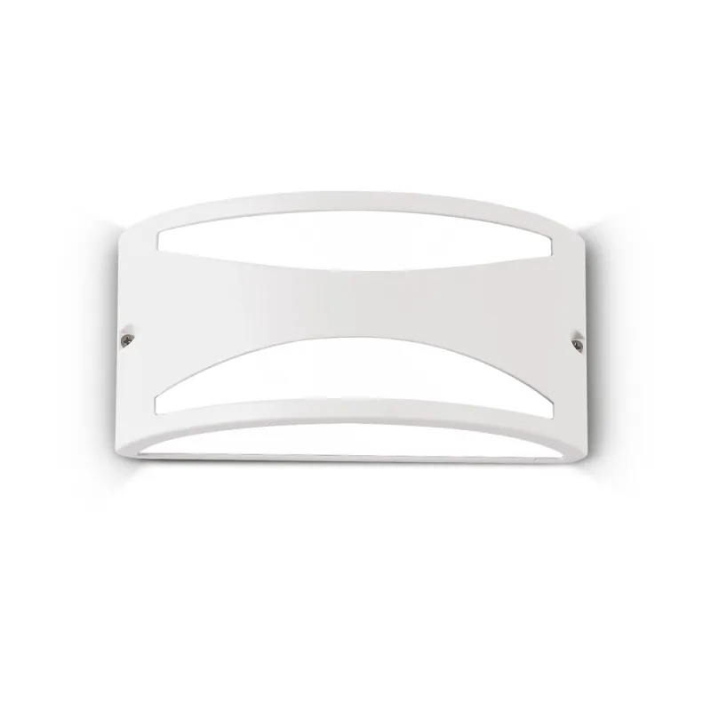 Aplica Exterior Ideal Lux Rex-3 Ap1 Bianco E27, Alb, 092430, Italia