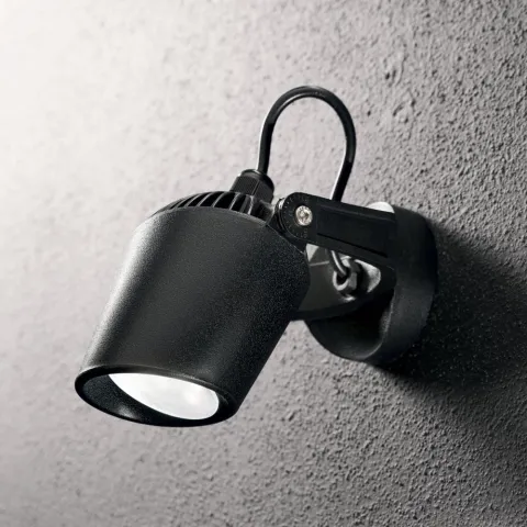 Aplica Exterior Ideal Lux Minitommy Ap Nero 4000K Gu10, Negru, 096476, Italia