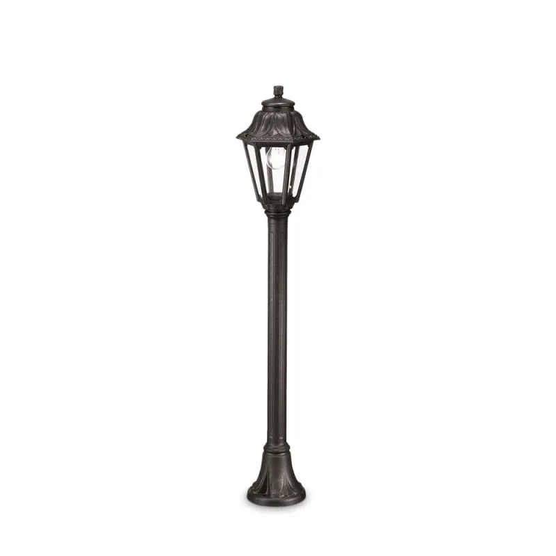 Stalp Ideal Lux Anna Pt1 Nero E27, Negru, 101514, Italia
