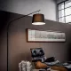 Lampadar Ideal Lux Daddy Pt1 Nero E27, Negru, 110363, Italia