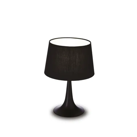 Veioza Ideal Lux London Tl1 Small Nero E27, Negru, 110554, Italia