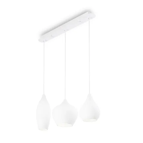 Suspensie Ideal Lux Soft Sp3 Bianco E14, Alb, 111858, Italia