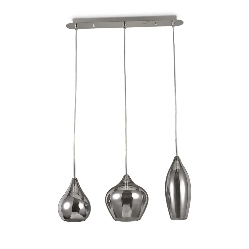 Suspensie Ideal Lux Soft Sp3 Fume' E14, Crom, 111865, Italia